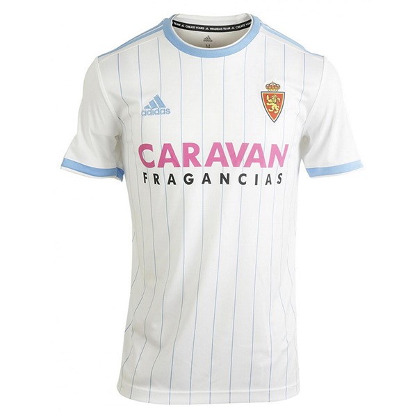 Camiseta Real Zaragoza Replica Primera Ropa 2018/19 Blanco